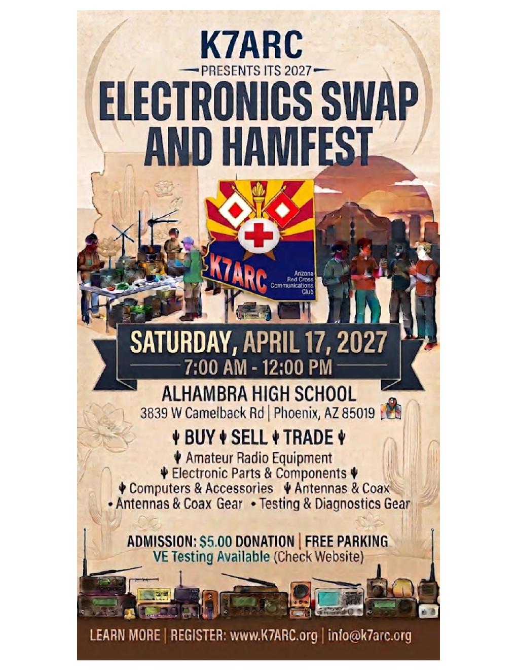 K7ARC Electronics Swap and Hamfest flyer